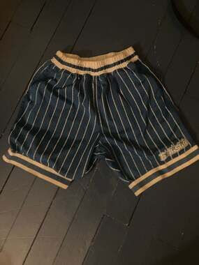 Ballislife Pinstripe Mesh Basketball Shorts